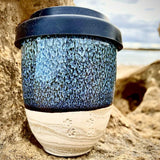 Ceramic Coffee Keep Cup – Ocean Grove Ripple Paws | Hand Made in Victoria