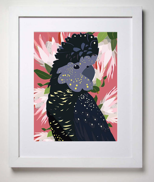 Black Cockatoo print