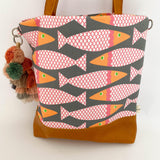 Pink Fish Tote Bag