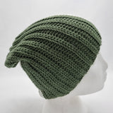 Cotton Unisex Slouchy | Olive Green & White