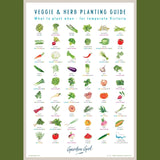 What to Plant When - Veggie & Herb Guide Print by Garden Girl