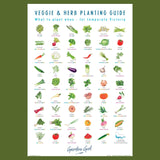 What to Plant When - Veggie and Herb Guide Tea Towel by Garden Girl