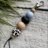 Handmade Silicone Bead Keyring/Keychain - Assorted Styles