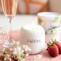 Spring Gardens | Champagne & Berries Ceramic Soy Candle