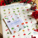 What to Plant When - Veggie and Herb Guide Tea Towel by Garden Girl