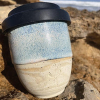 Ceramic Coffee Keep Cup - Loch Ard Gorge | Hand Made in Victoria