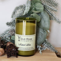 'Mulled Wine' Recycled Wine Bottle Candle | Christmas Gift